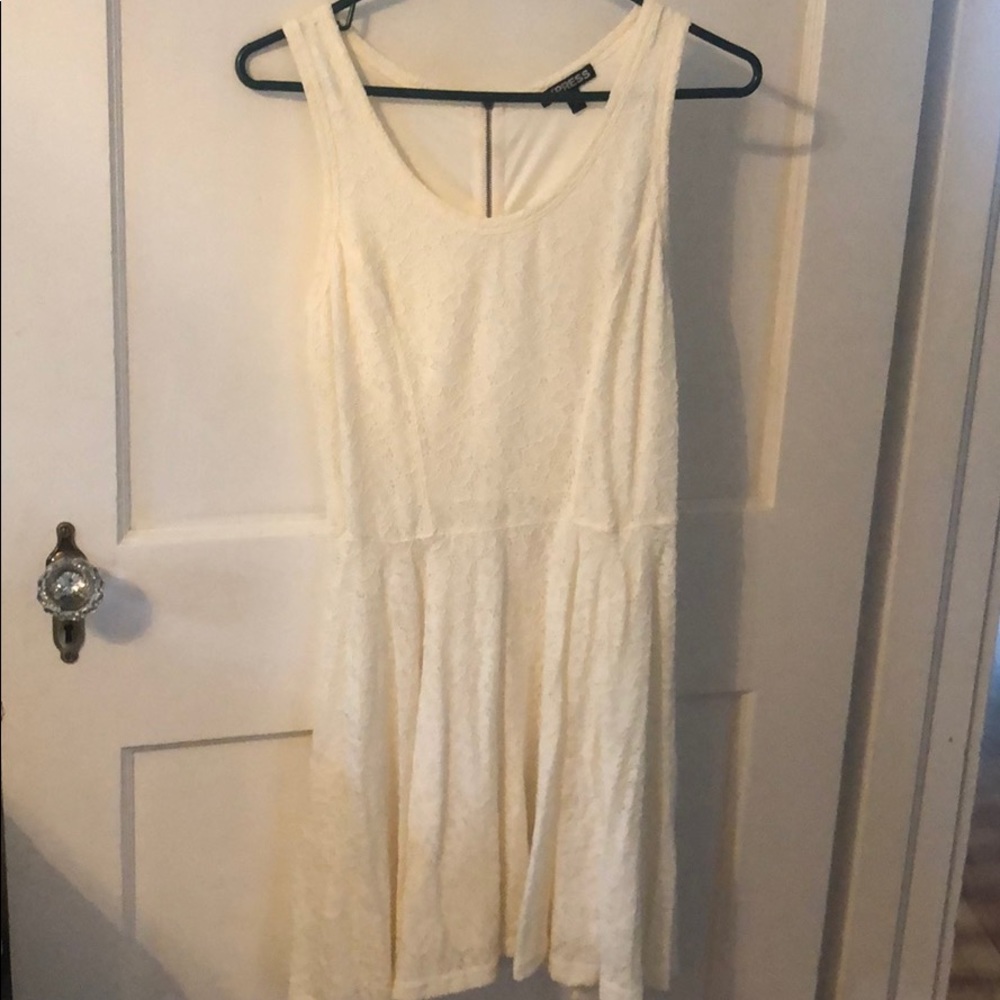 White lace dress